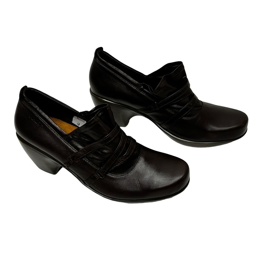 Naot Kiss Heels Brown Leather Shoes